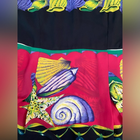 Handmade Pleated Dress Seashell theme Short sleeve - Picture 13 of 13